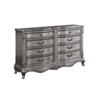 Catherine Antique Platinum 8-Drawer Dresser