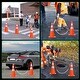 preview thumbnail 4 of 6, Moasis 8 Pcs Traffic Safety Cones 28" PVC Fluorescent Reflective