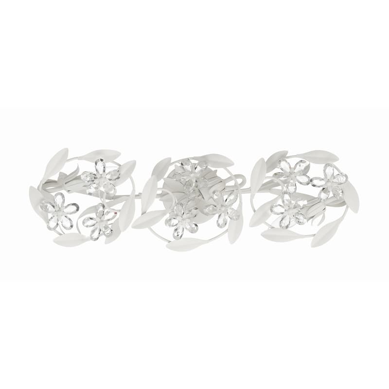 Marselle 3 Light Matte White Sconce - 26"W x 8.5"H x 6.5"D