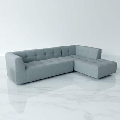 Comfortable Modular Sofa Set with Foam & Spring Seat, Modern Chenille Upholstery