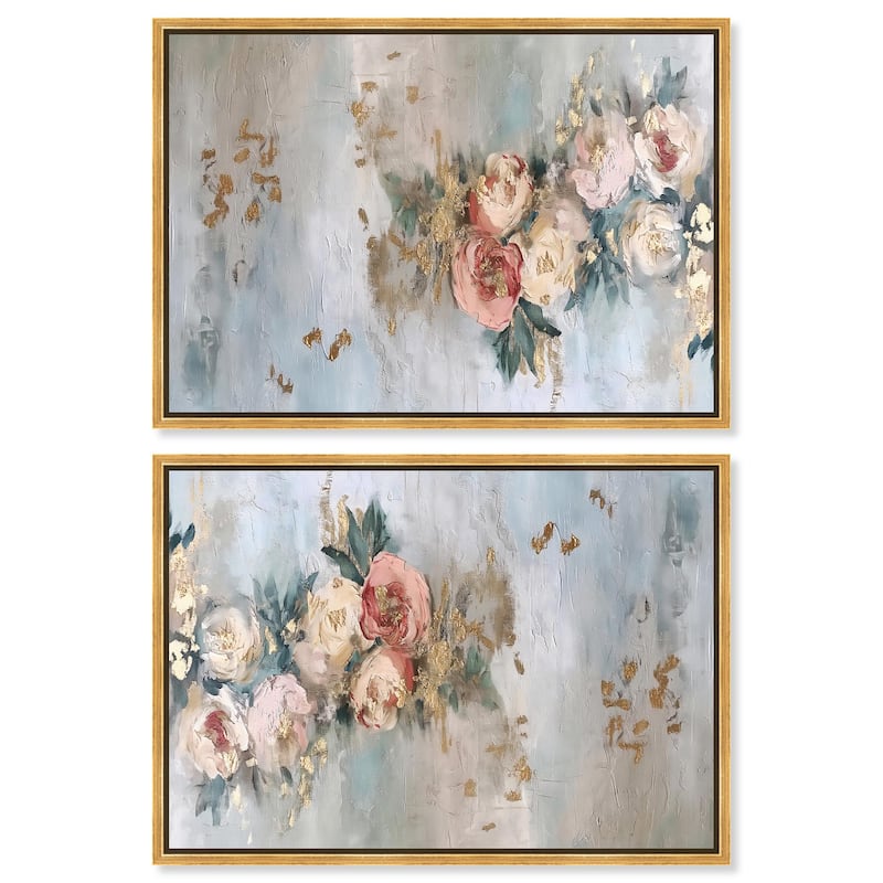 Walk on a Sunny Day Canvas by Art Remedy - 45" x 30" - Gold