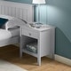preview thumbnail 2 of 14, Taylor & Olive Snowberry 1-drawer Pine Wood Nightstand