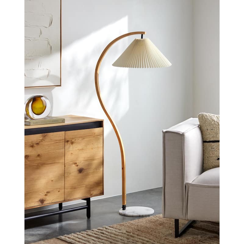 Livabliss Gumel Traditional Accent Floor Lamp - 60"H x 20"W x 20"D - Cream