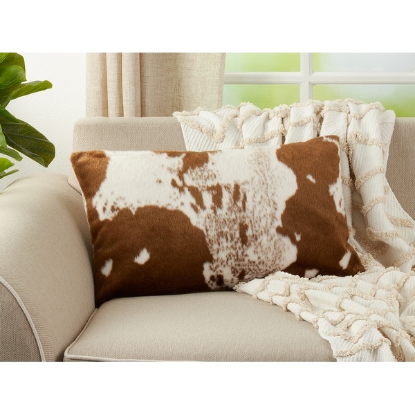 real cowhide throw pillows