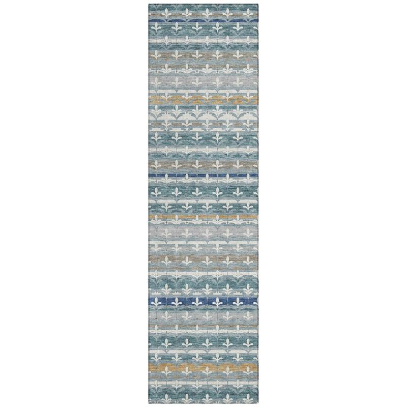 Machine Washable Indoor/ Outdoor Stripe Bramlage Chantille Rug