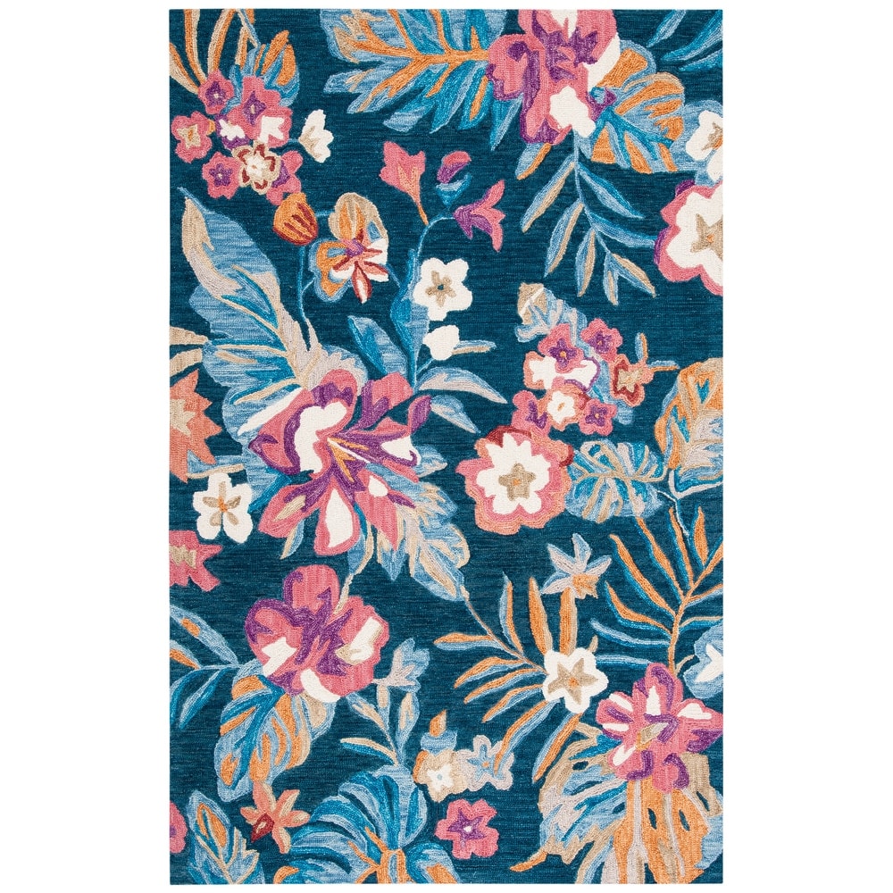 SAFAVIEH Handmade Jardin Violaine Floral Wool Rug