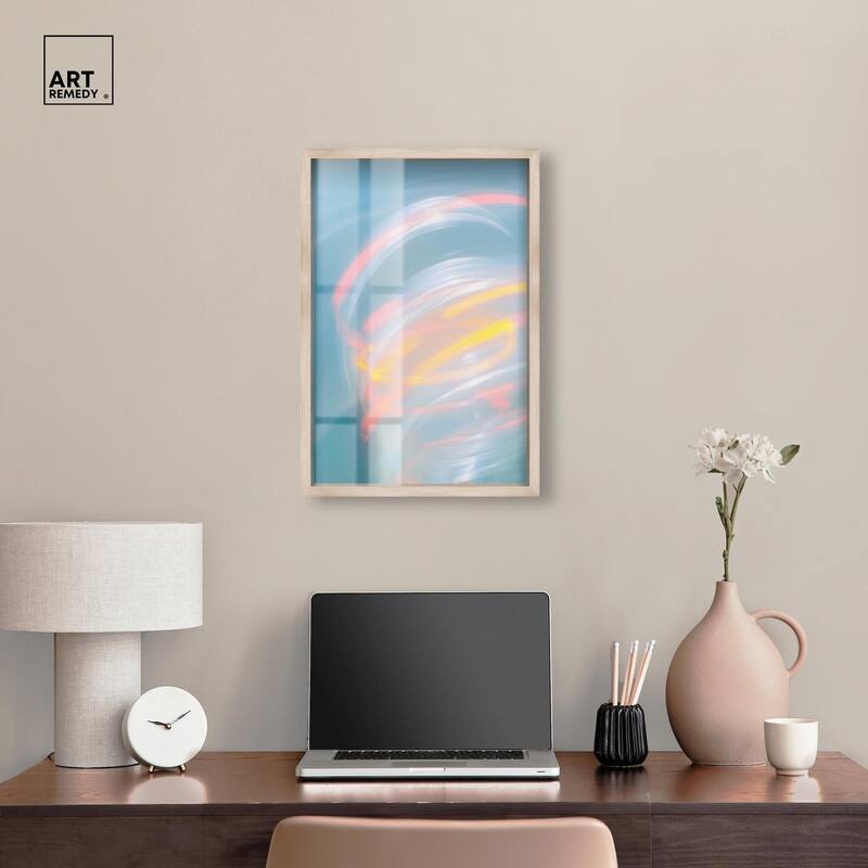 Swirling Light I Shadowbox by Art Remedy