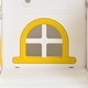 preview thumbnail 2 of 6, Qaba 8 in 1 Toddler Slide and Swing Set with 2 Slides, Baby Slide for Ages 1-3 with Basketball Hoop - Yellow