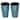 Bathroom Toothbrush Tumblers PP Cup, 4.92"x3.03" 2 Pieces