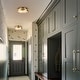 preview thumbnail 10 of 9, Rennnsan 14.2 in. 2-Light Mid-Century Modern Aged Bronze Drum Flush Mount Ceiling Lights with Frosted Glass for Foyers/ Hallways