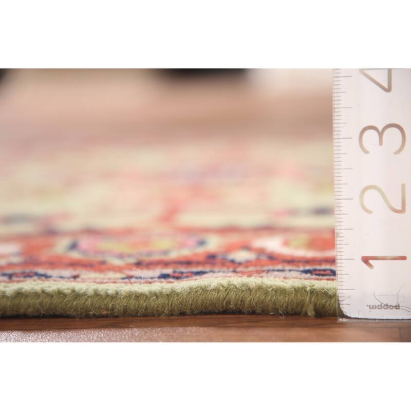 Light Green Heriz-Serapi Oriental Accent Rug Handmade Wool Carpet - 2'11"x 4'11"