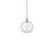 Option Antique Brass / Clear Glass with White Rope