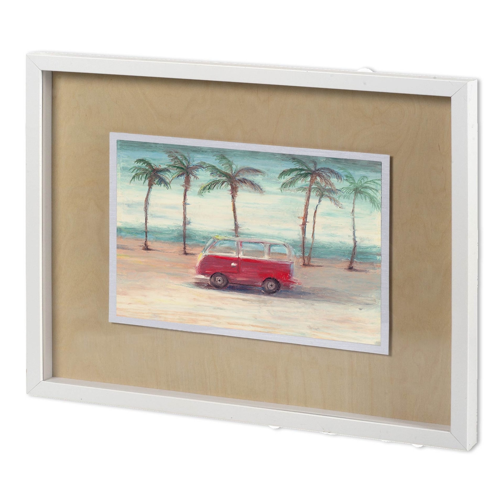 Summer Day II by Mercana Studio a Hand Embellished Textured Framed Art Print Matted under Glass