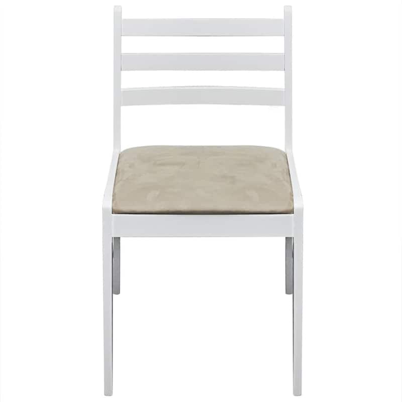 2/4/6 pcs Wooden Dining Chairs Square 2 Colours Selectable - 17.3" x 17.7" x 31.9"