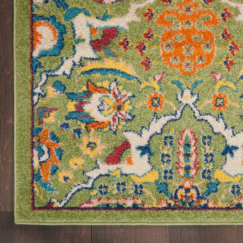 Nourison Allur Contemporary Boho Floral Medallion Area Rug