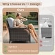 preview thumbnail 33 of 56, XIZZI Outdoor Patio Furniture Wicker Sofa Swivel Chair Set
