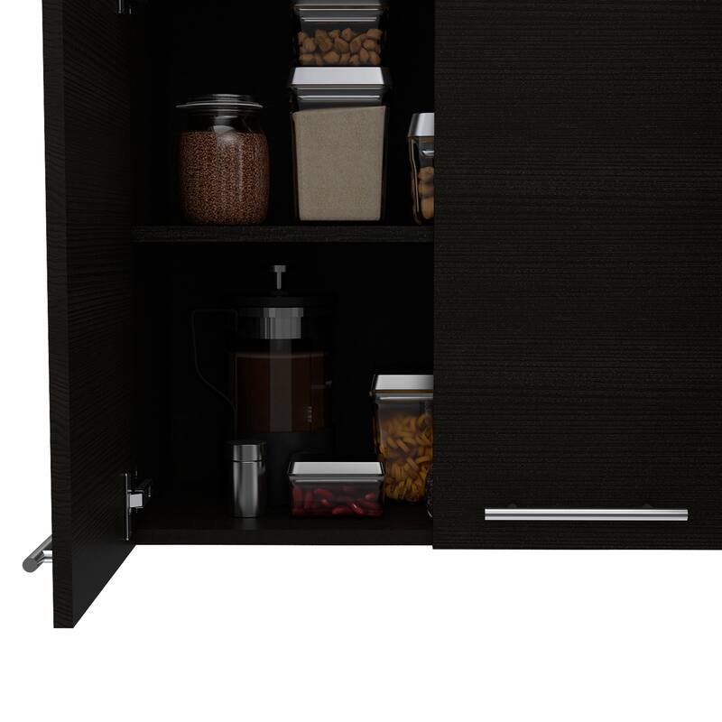 FM Furniture Sitka Wall Cabinet, Two Spacious Divisions