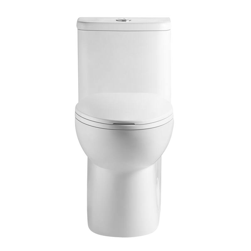 One Piece Toilet ADA 17", Dual Flush 1.1/1.6GPF, 12" Rough-In, Rimless