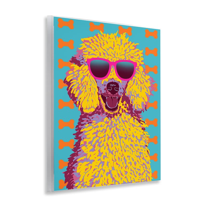Stupell Retro Pop Poodle Wall Plaque Art Design By Marcus Prime