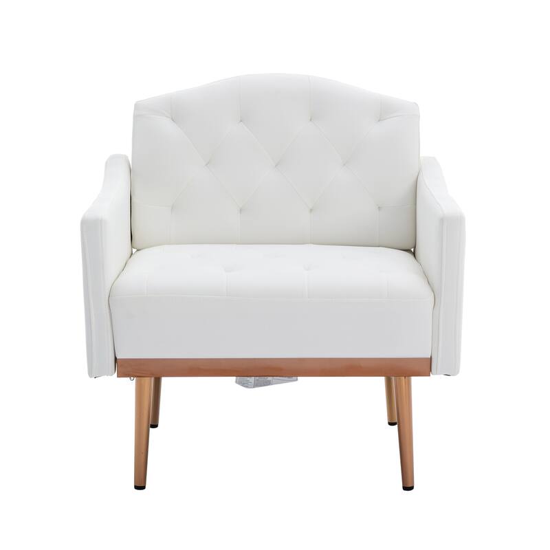 Tufted Decorative Fabric Armchair
