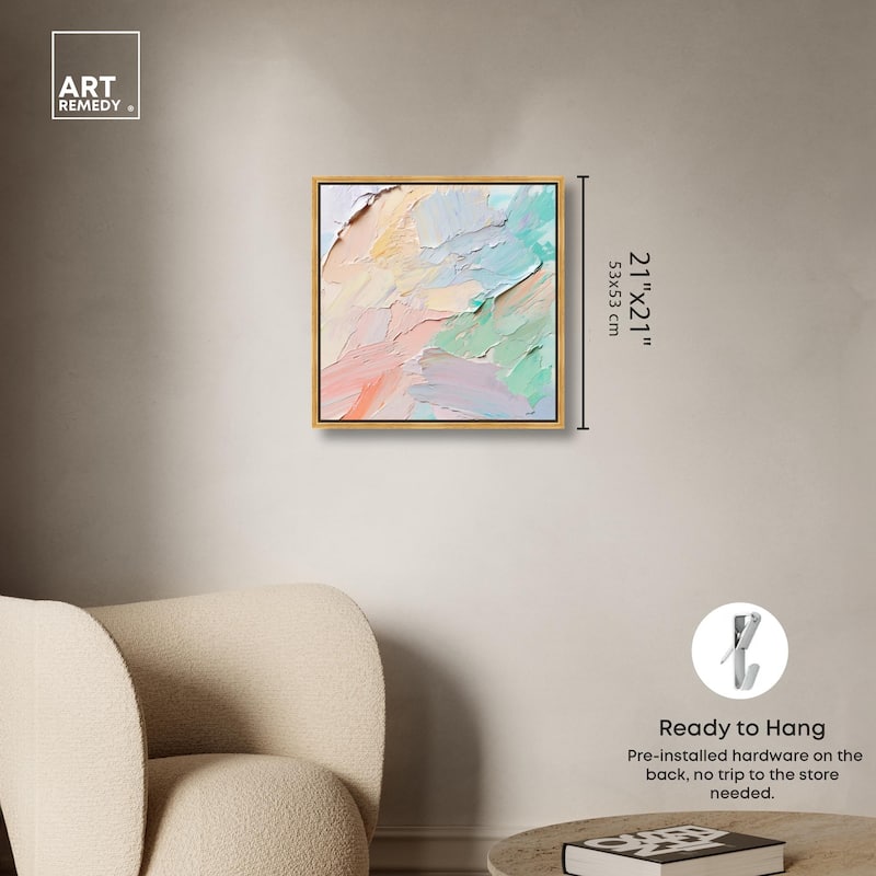 Flowing Mousse III Canvas by Art Remedy