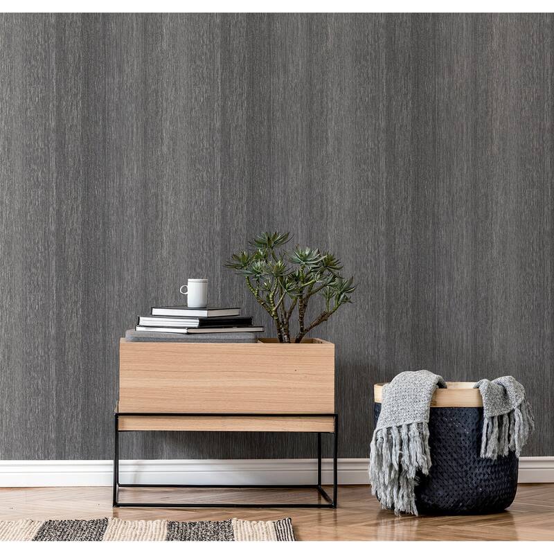 Arthouse Ephraim Charcoal Radiance Plain Wallpaper