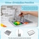 preview thumbnail 4 of 4, Wooden Kids Kitchen Set with Realistic Sounds and Storage Features - 46.5" x 11.5" x 39.5"