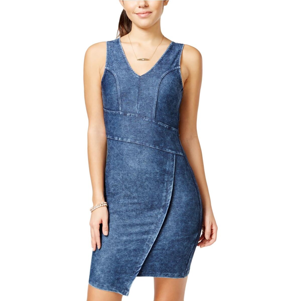 Shop Marilyn Monroe Womens Casual Dress Denim Sleeveless Free