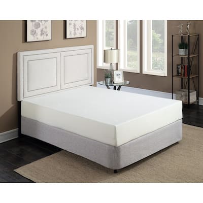 Plush 10" Medium Gel Memory Foam Mattress in a Box with Breathable White Aloe Vera Cover