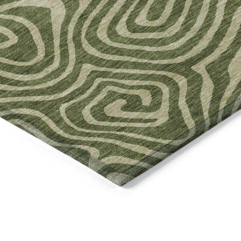 HomeRoots Abstract Transitional Rectangle Outdoor Rug