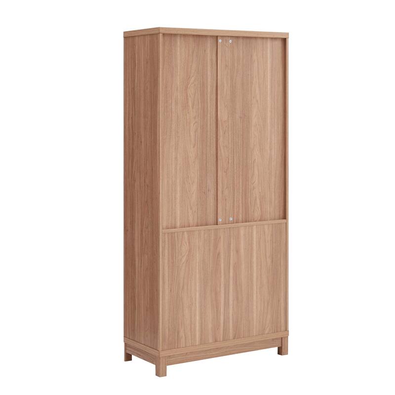 Manhattan Comfort Mid Century Modern Jodie Bookcase with Adjustable Shelves