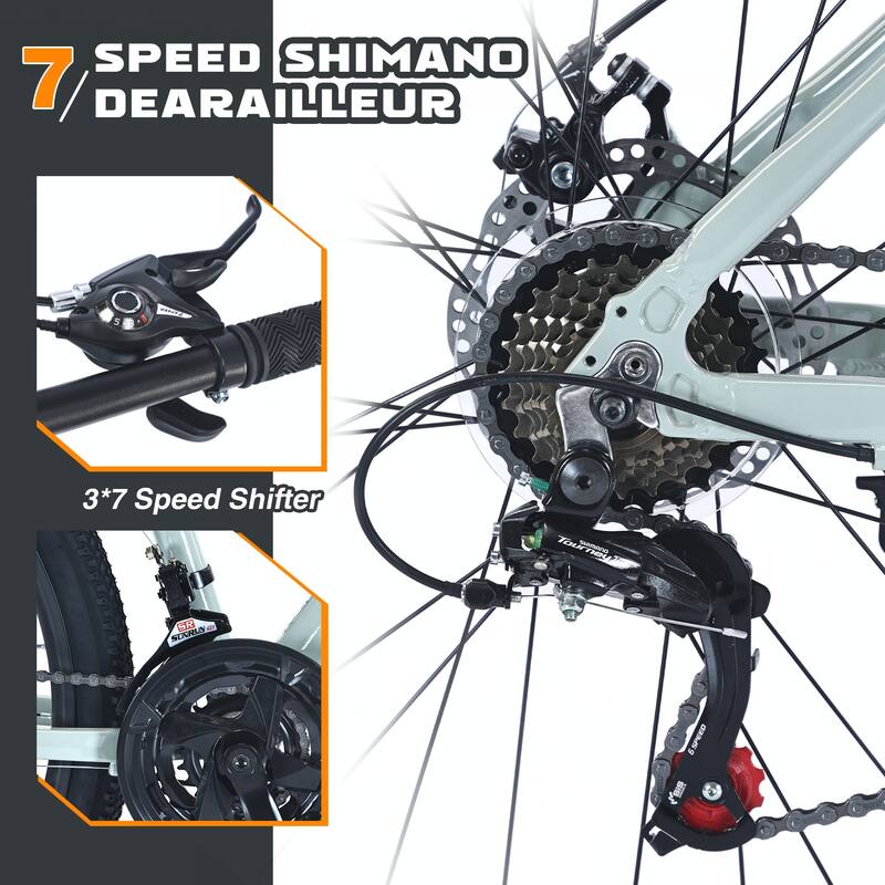 27.5 Inch Wheels 21 Speed Mountain Bike,Front Suspension