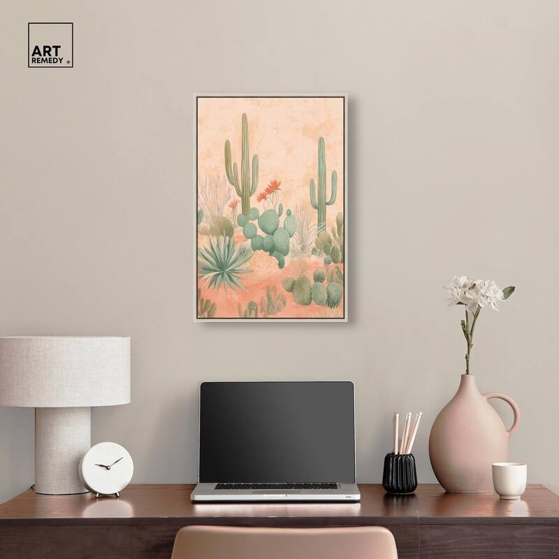 Cactus Ballet Canvas by Art Remedy