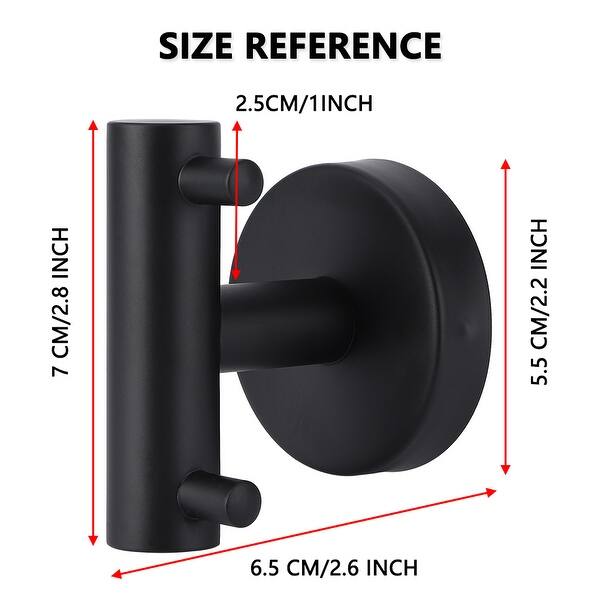 4pcs Towel Hooks for Bathrooms,Towel Hooks Rustproof Easy Installation