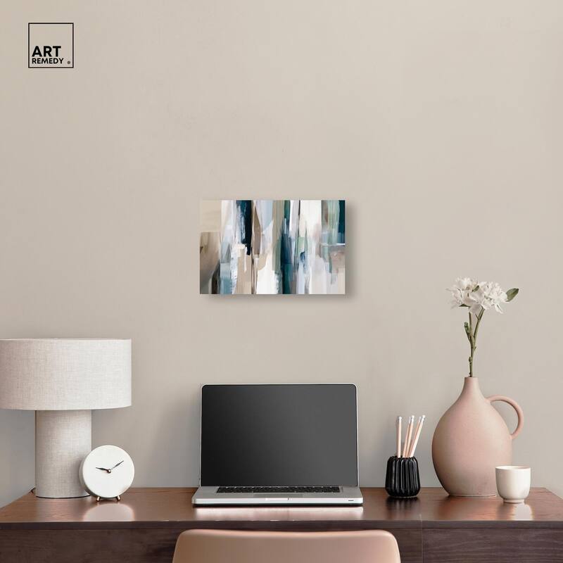 Color Columns Canvas by Art Remedy, Gallery Wrapped