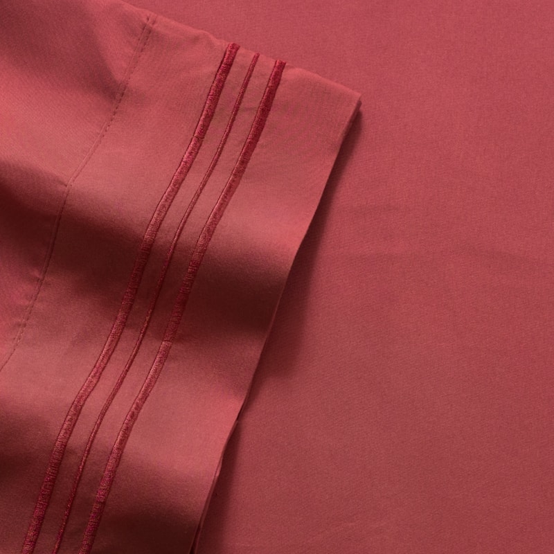 Embroidered 4-piece Bed Sheet Set