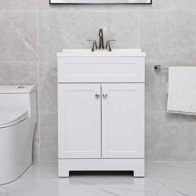 Eclife 24" Bathroom Vanity Set W/Drop in Sink Cabinet Combo