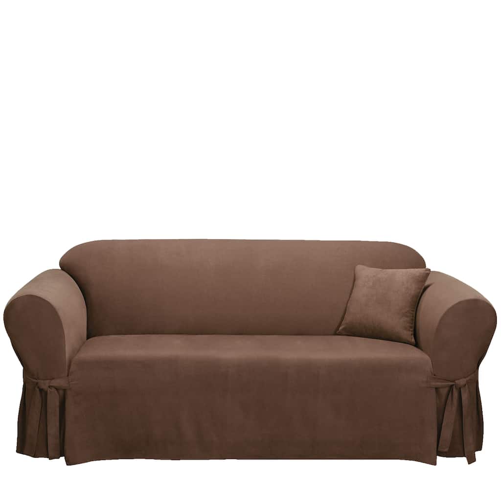 SureFit Soft Suede 1 Piece Sofa Slipcover