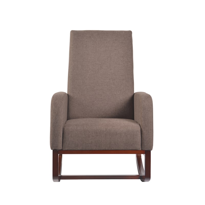 Artiva Modern Elegant Rocking Chair, Brown