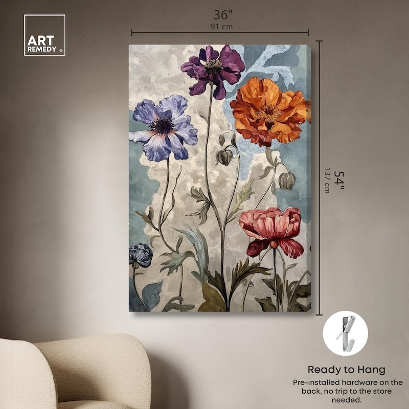 Hued Blossom III Canvas by Art Remedy, Gallery Wrapped