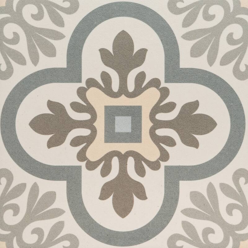 The Tile Life Ellis Taco 6.5x6.5 Grey Porcelain Floor & Wall Tile