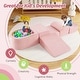 preview thumbnail 16 of 18, Costway 5PCS Climb and Crawl Playset with Ball Pit for Kids Zippers - See Details