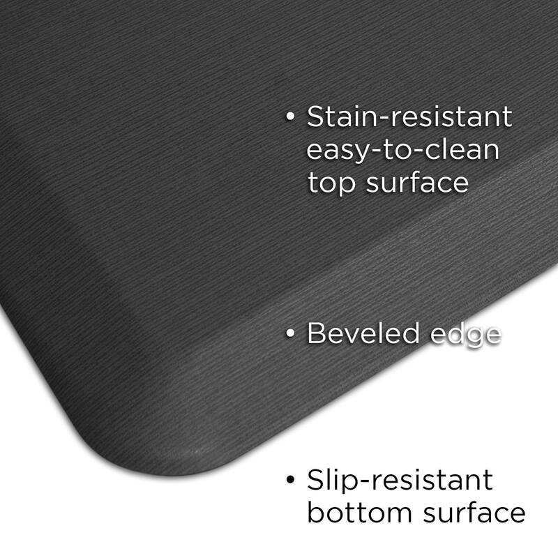 Designer Comfort Grasscloth Anti-Fatigue Kitchen Mat