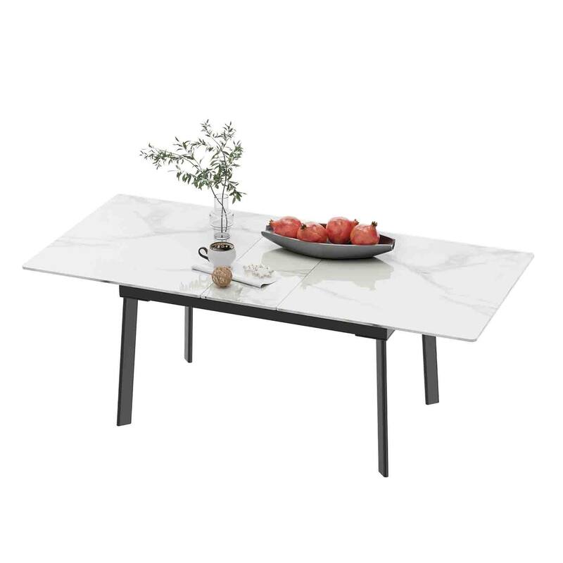 Sintered Stone Top Extendable Table and Chairs Dining Set
