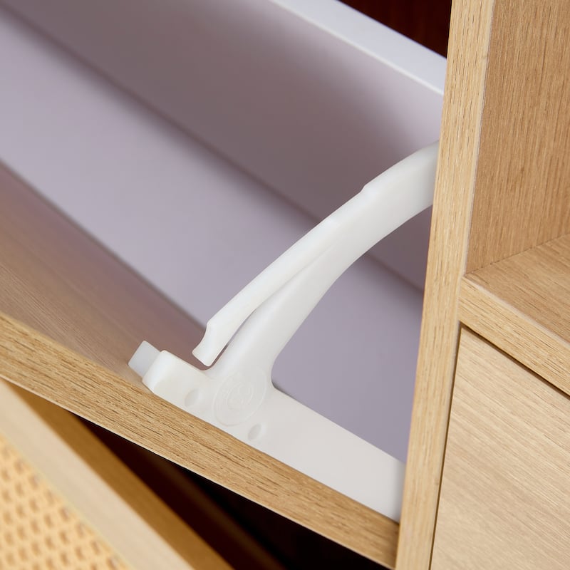 Modern Minimalist Storage Cabinet,Japanese Rattan Shoe Cabinet, Bed Top Cabinet,Small Home Furniture