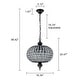 preview thumbnail 52 of 95, Retro French 4/5-Light Antique Brass Globe Crystal Chandelier for Living/Dining Room