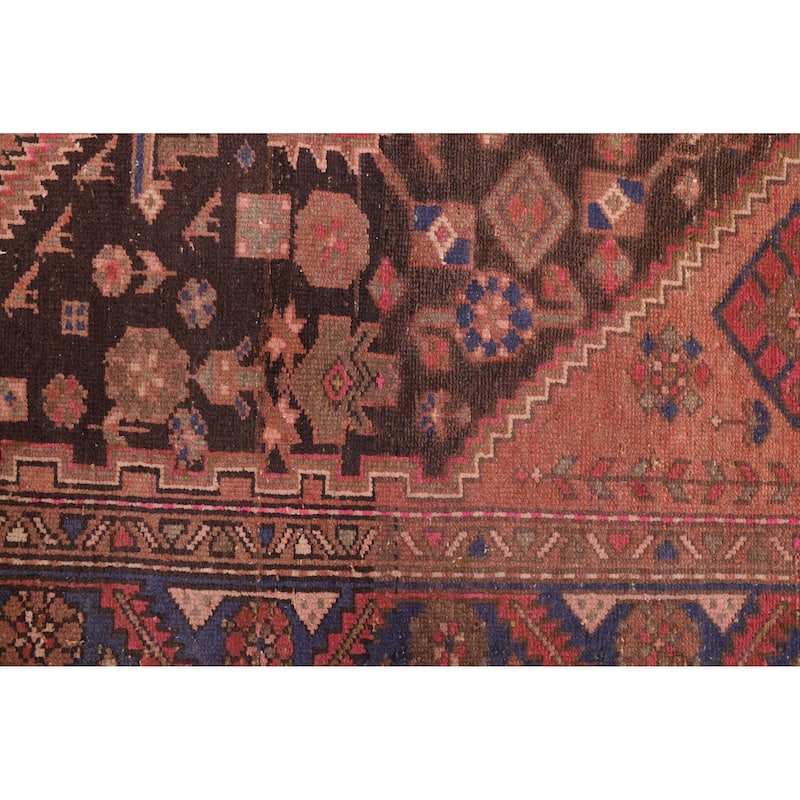 ECARPETGALLERY Hand-knotted Antalya Vintage Black, Copper Wool Rug - 4'2 x 8'5