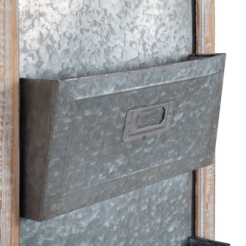 Kate and Laurel Idamae Wood Framed Chalkboard Wall Organizer - 28x25