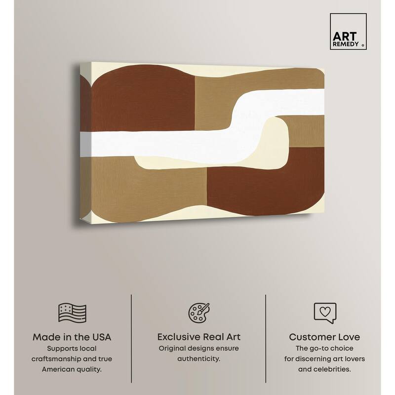 Minimal Wavy III Canvas by Art Remedy, Gallery Wrapped
