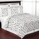 preview thumbnail 2 of 4, Sweet Jojo Designs Feather Collection 3-piece Full/Queen Comforter Set